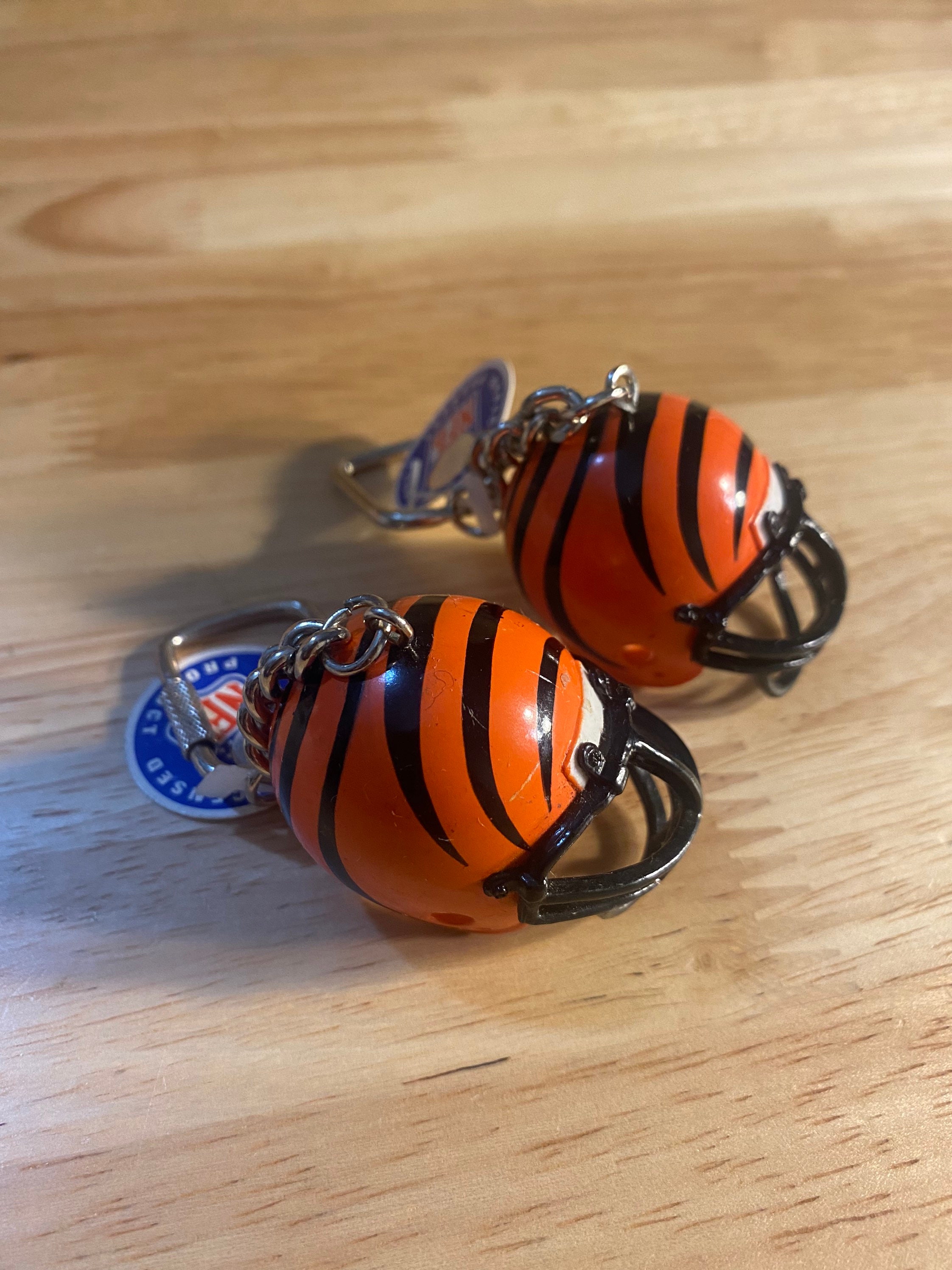 Lot of 2 Cincinnati Bengals keychains // keyring key chains // Etsy