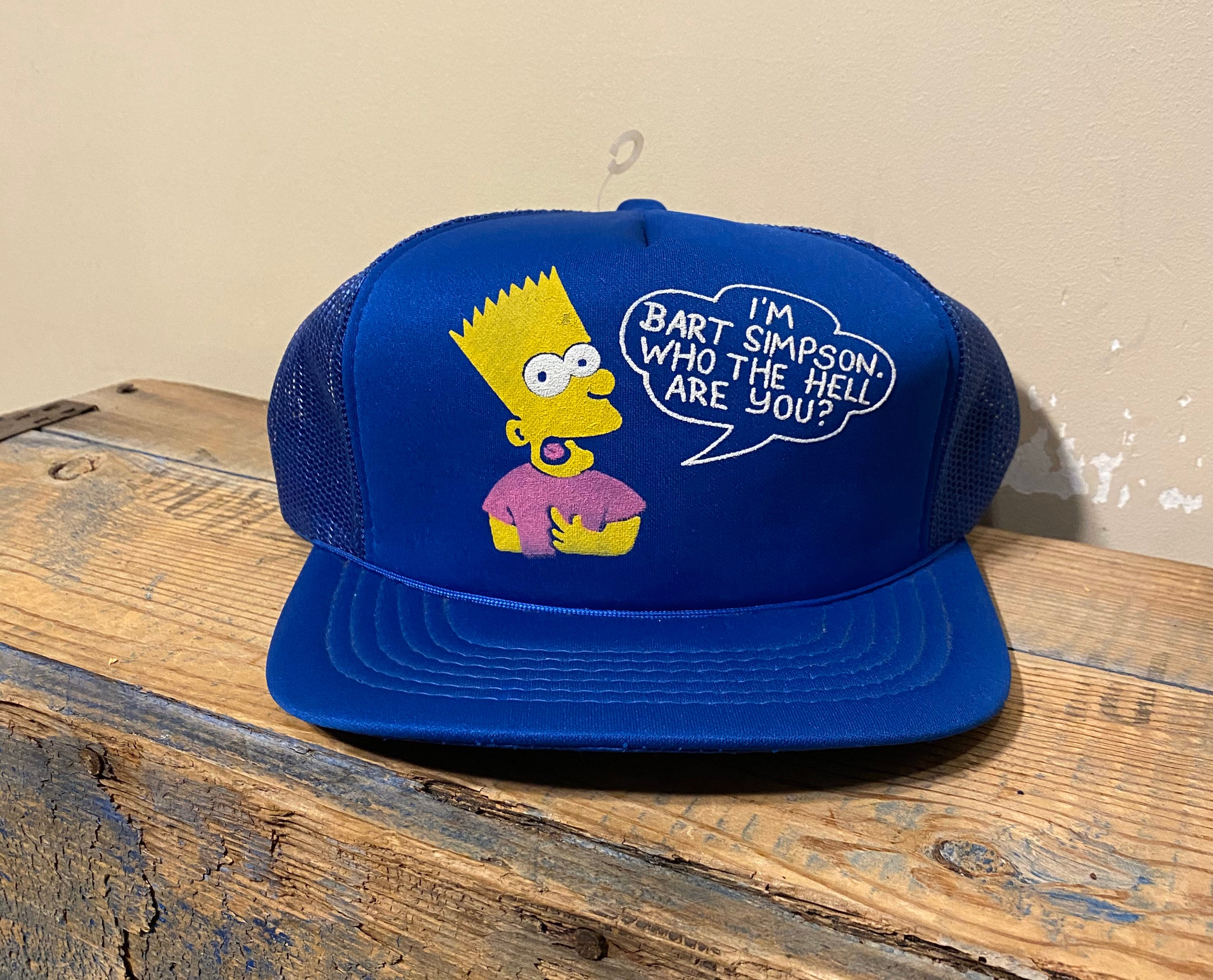 Vintage Bart Simpson Hat // Trucker Hat 