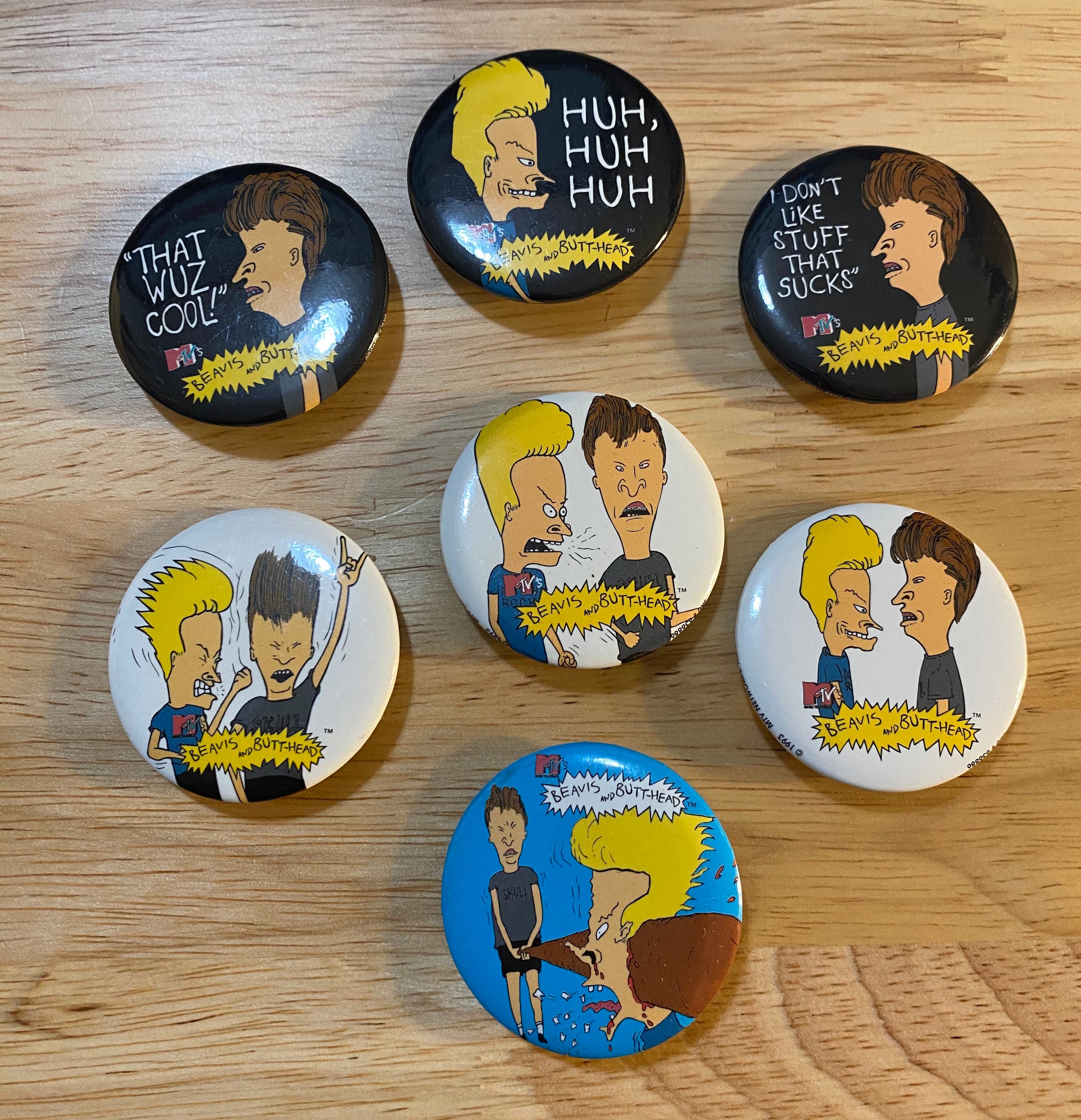 Beavis and Butthead Vintage 90s Pin Button