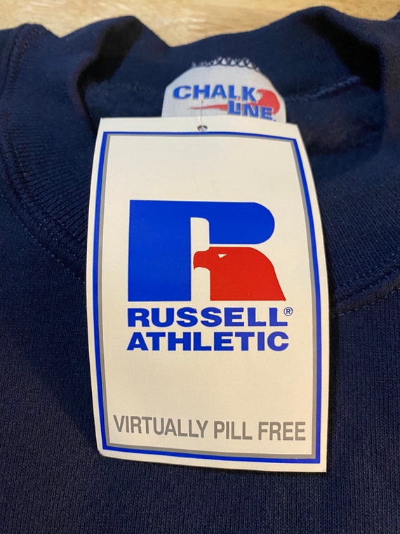 Vintage Russell Athletic Chalkline sweatshirt // … - image 9