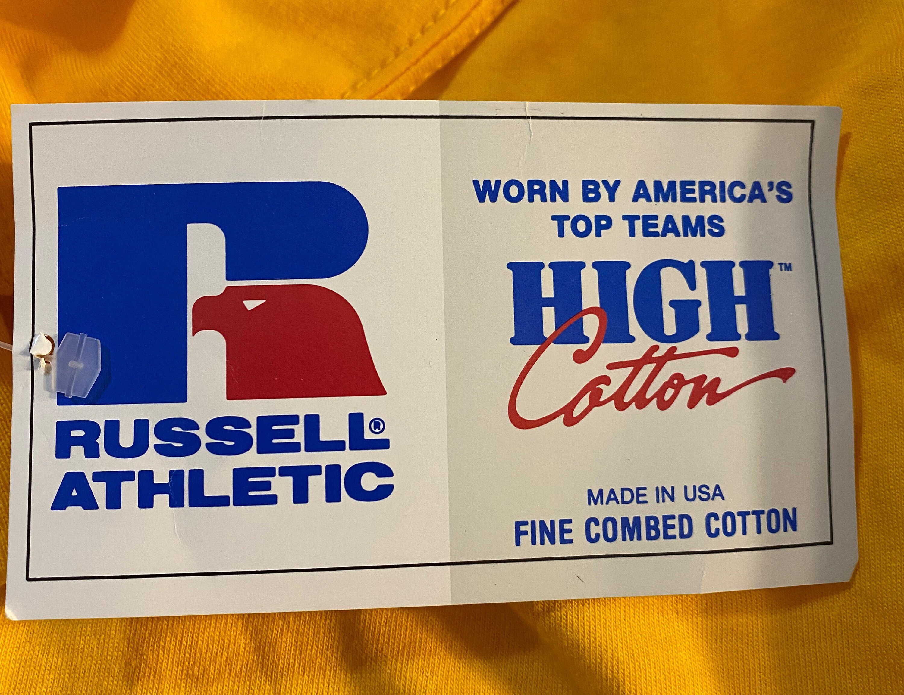 Vintage Russell Athletic Long sleeve shirt // deadstock new | Etsy