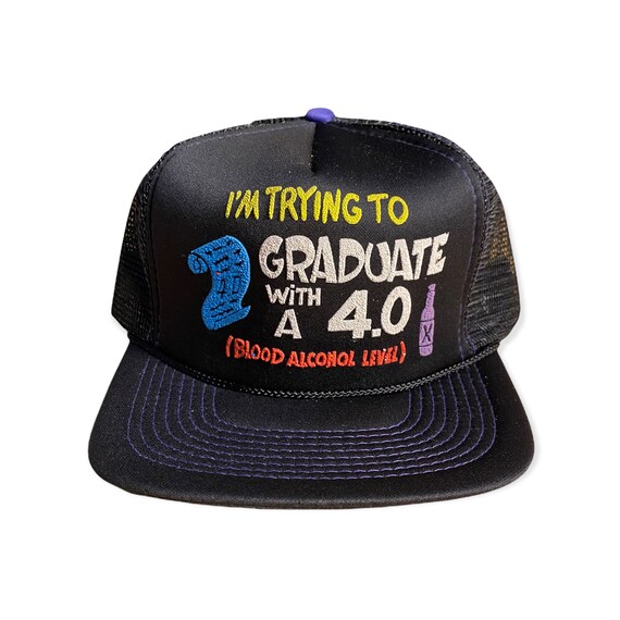Vintage Funny Trucker Hat // I'm Trying 