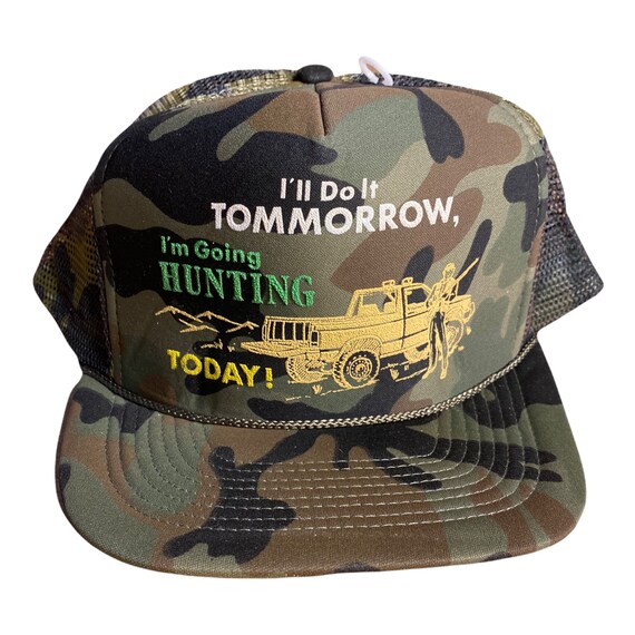 Vintage Camo Trucker Hat // Ill Do It 