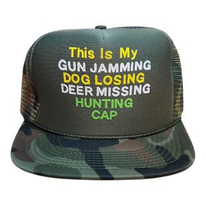 Vintage Camo Trucker Hat: Funny Hunting Cap