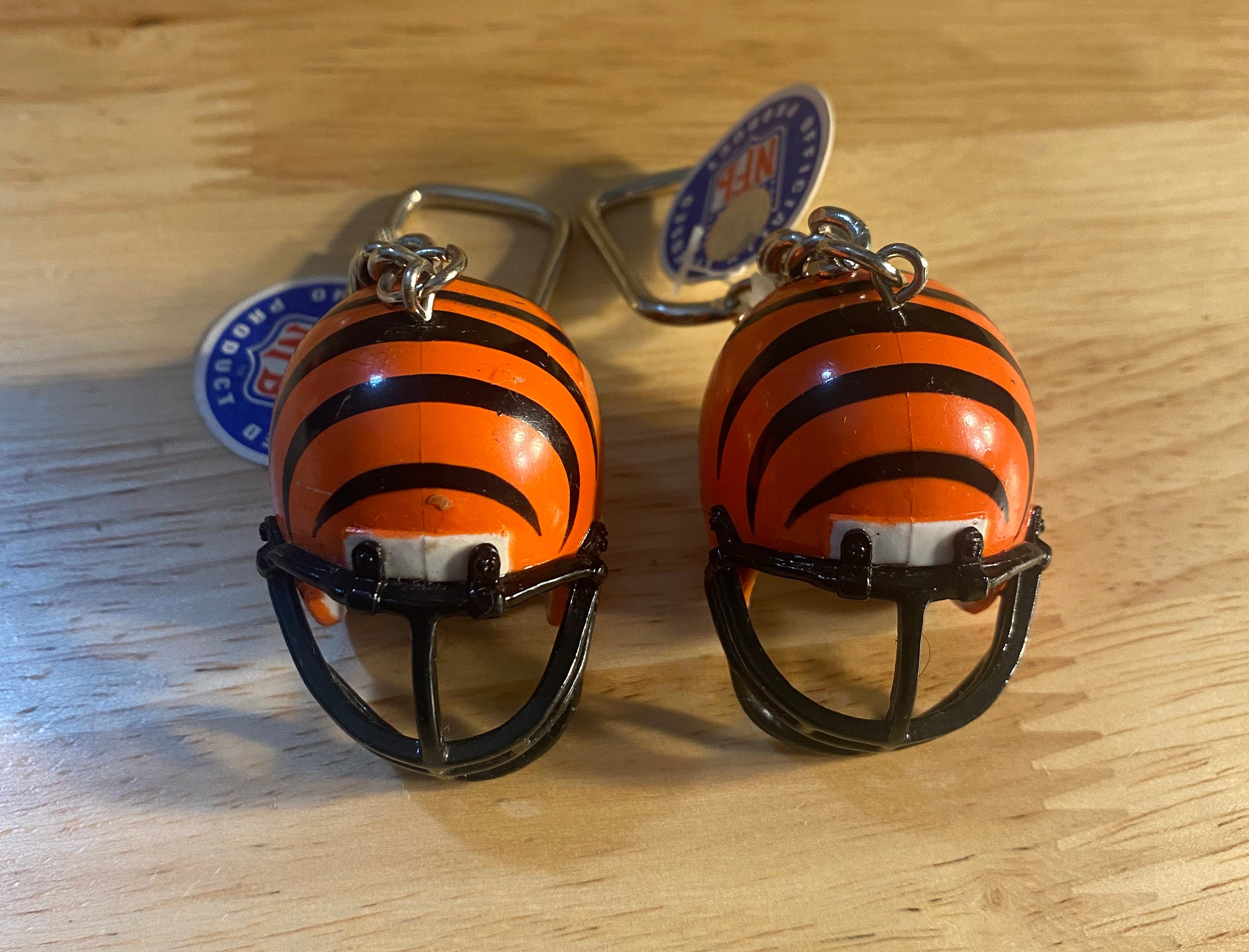 Lot of 2 Cincinnati Bengals keychains // keyring key chains // Etsy