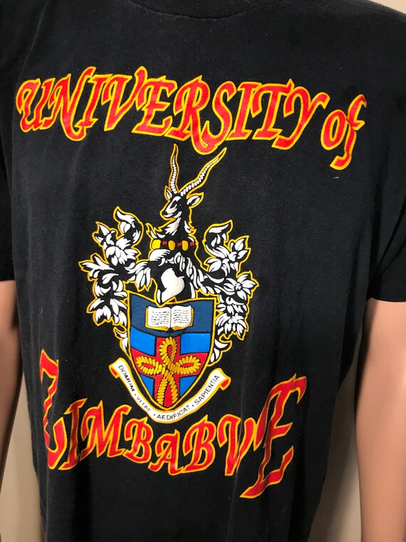 Vintage University of Zimbabwe t-shirt // college… - image 2