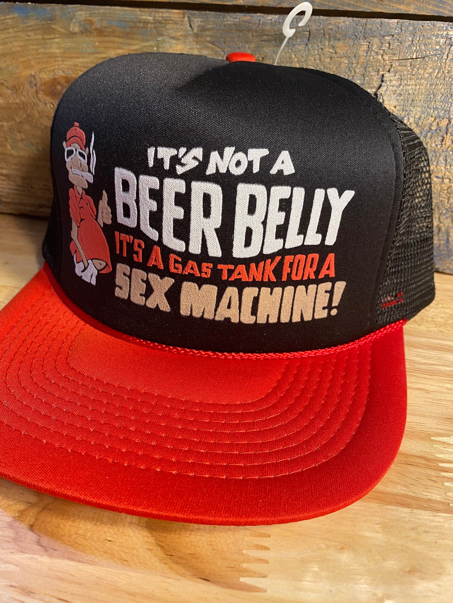 Vintage Trucker hat // Funny novelty hat // Its not a beer Etsy