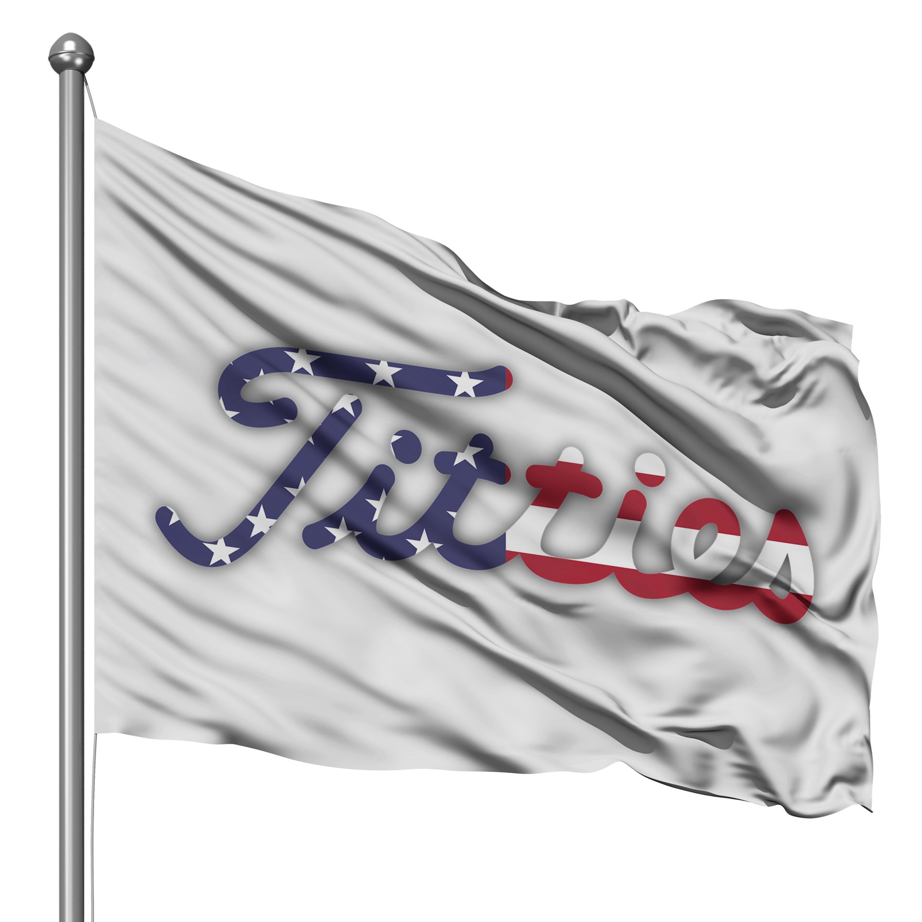 I Love Titties flag // funny golfing flag // funny golf trip flag // funny wall flag // funny wall banner // funny boating flag Titties flag