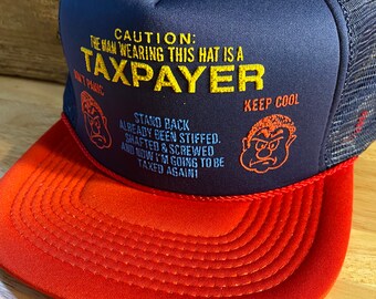 Vintage Funny Trucker Hat // Caution 