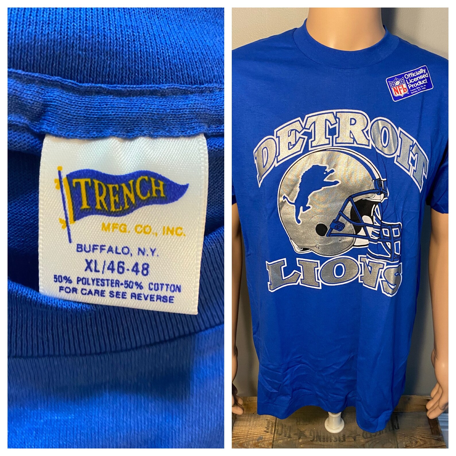 Vintage Detroit Lions t-shirt // // nfl football tee // | Etsy