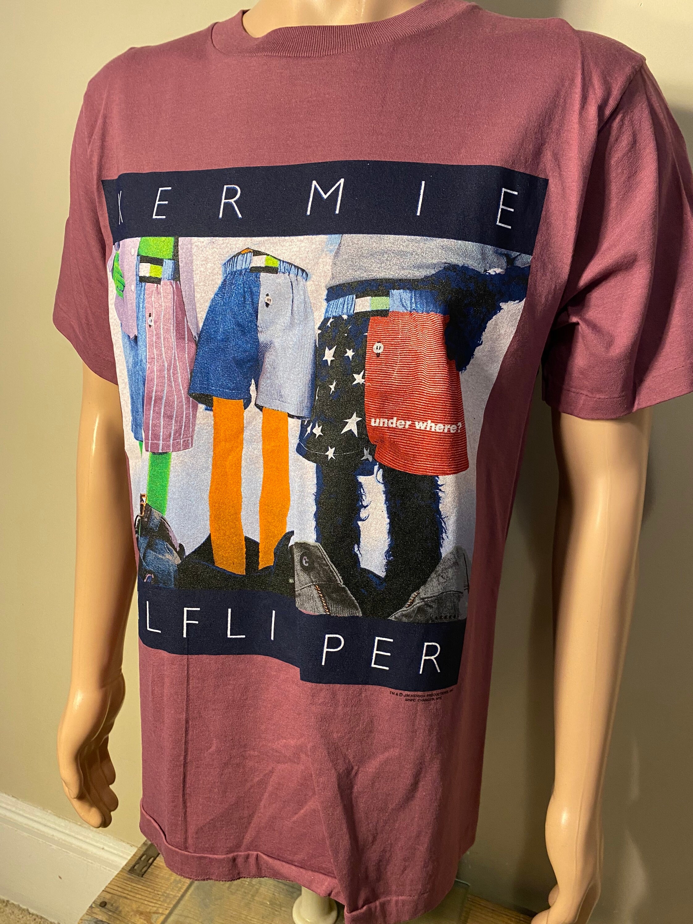 Changes カーミット カルバンクライン コラボ Tシャツ USA製 カーミット 90年代 ビンテージ tシャツ アメリカ製 半袖T