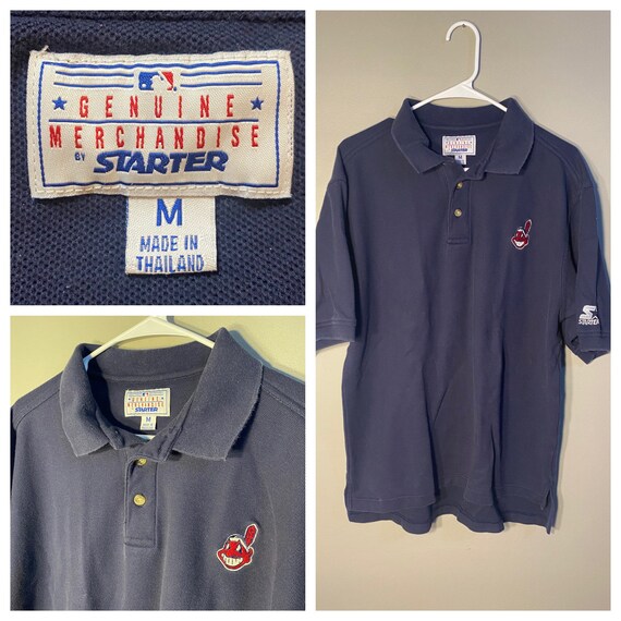 Vintage Cleveland Indians Collared T 