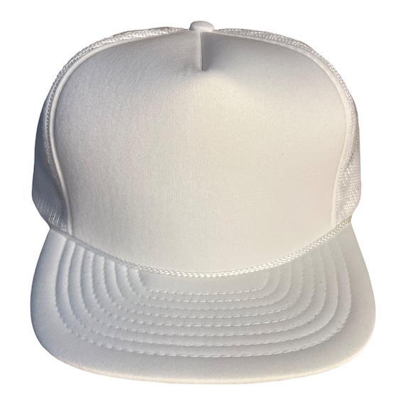 Vintage Blank Trucker Hat // White Snapback Hat // Red Mesh Foam Snapback  Hat // Blank Plain Patch Hat // Rope Hat // Vintage Adult Size Cap -   Canada