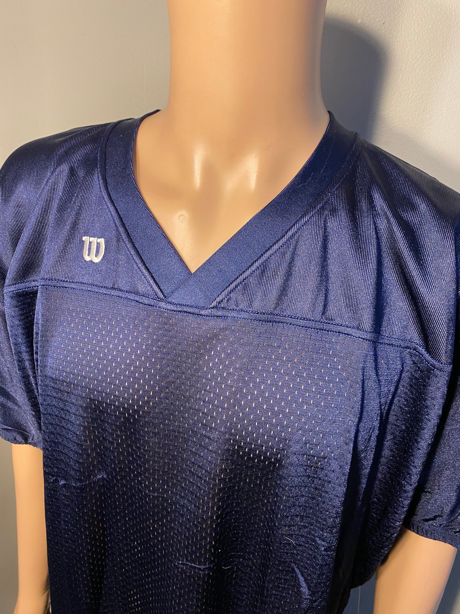 blue football jersey blank