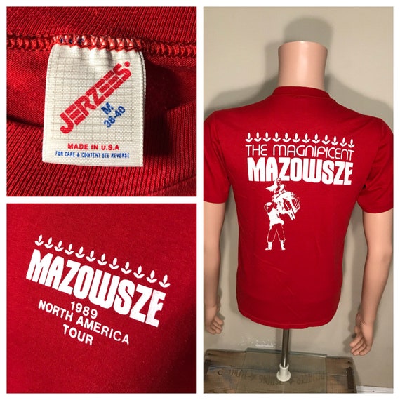 Vintage 1989 North America Tour Mazowsze T-shirt … - image 1