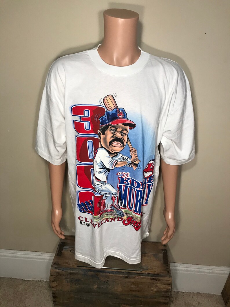 vintage Cleveland Indians Eddie Murray t-shirt Vintage Cleveland Indians rare shirt deadstock NWT nos adult size XXL 2XL