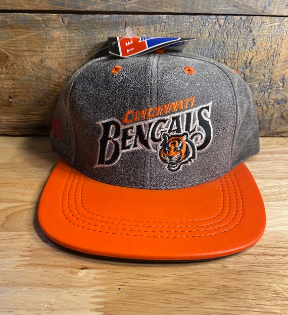 Vintage Cincinnati Bengals Leather Hat 