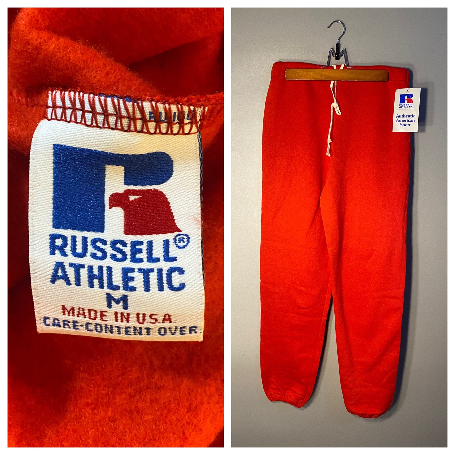 Vintage Russell Athletic Sweatpants // Deadstock New Old Stock NOS // Red  Made in USA // Blank Sweatpants // Adult Size Medium // Gym Pants -   Canada