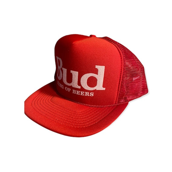 Vintage Budweiser Trucker hat // new old stock de… - image 5
