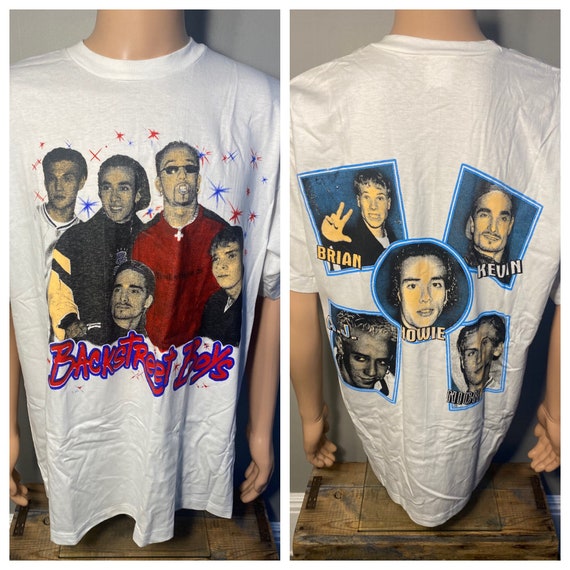 Vintage Backstreet Boys shirt // adult size XL // made in - Etsy 日本