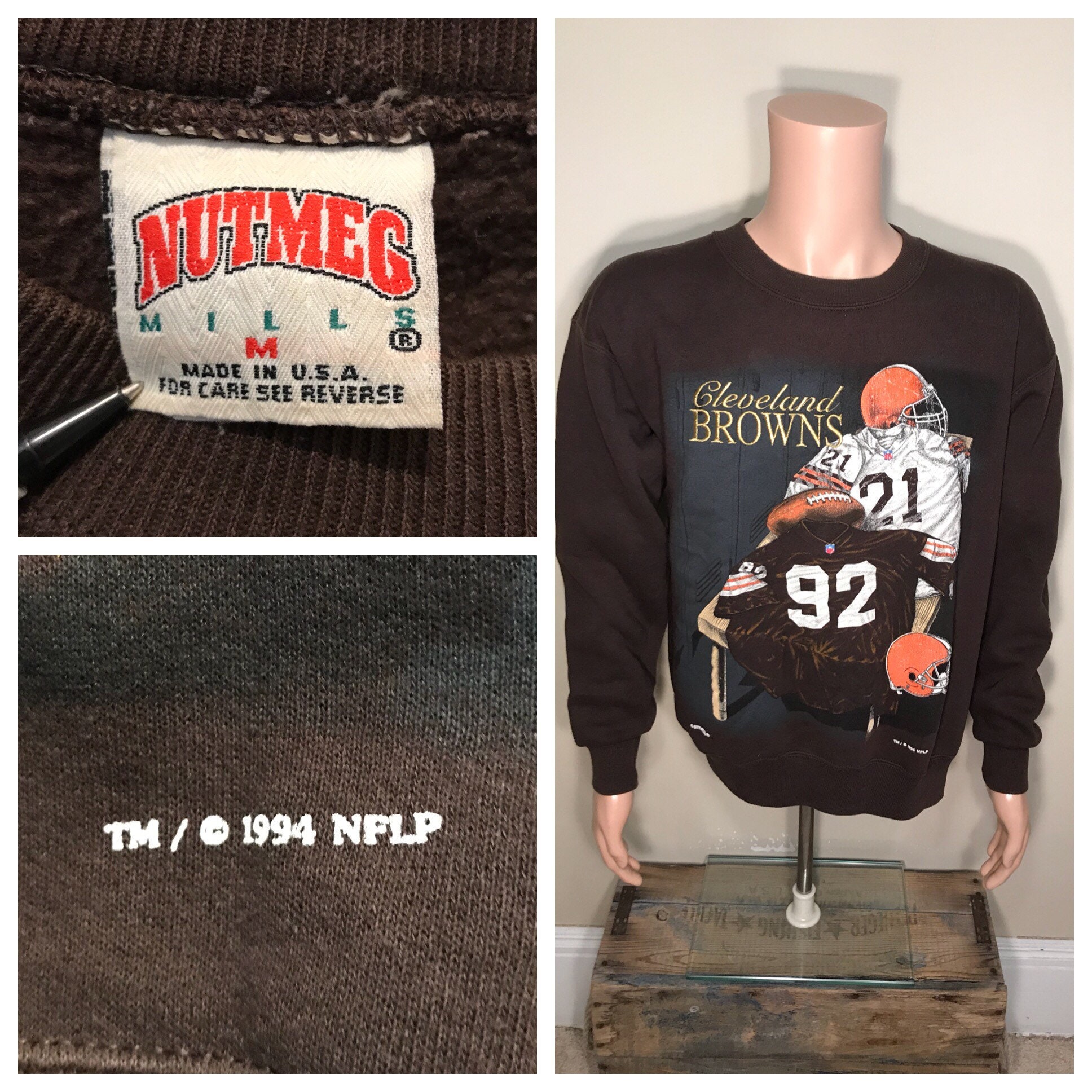 vintage browns crewneck