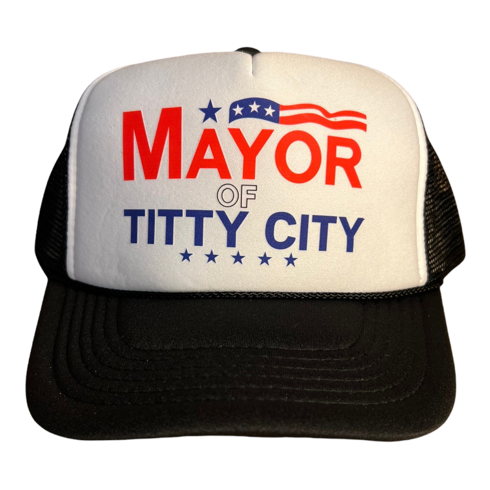 Mayor of Titty City Hat // Funny Comedy Central Hat // picture pic