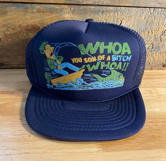 Vintage Fishing Hat // Two Tone Trucker 