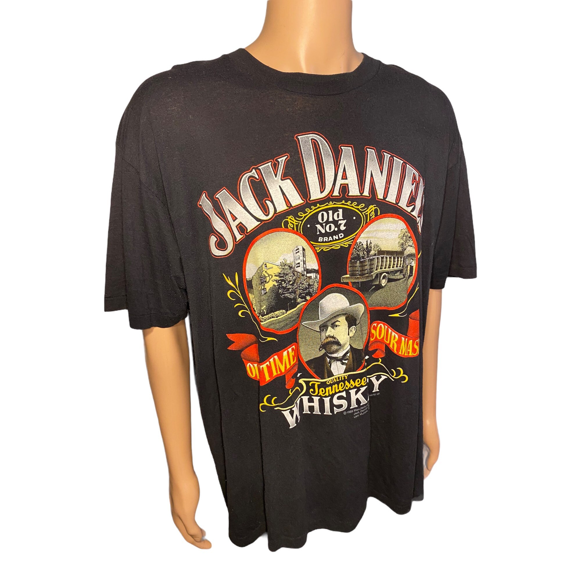 Vintage 1989 Jack Daniels T-shirt: Single Stitch Tennessee Whiskey 
