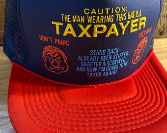 Vintage Funny Trucker Hat // Caution 