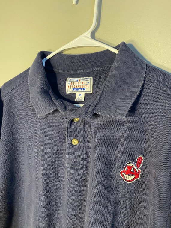 Vintage Cleveland Indians Collared T 