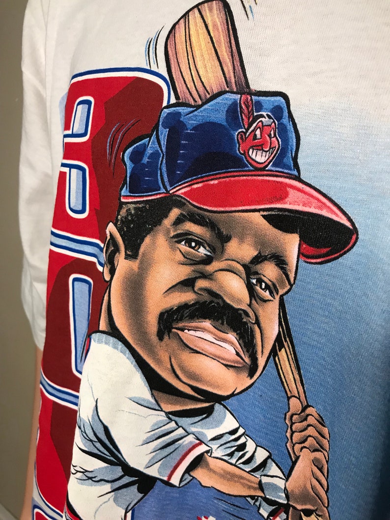 vintage Cleveland Indians Eddie Murray t-shirt Vintage Cleveland Indians rare shirt deadstock NWT nos adult size XXL 2XL