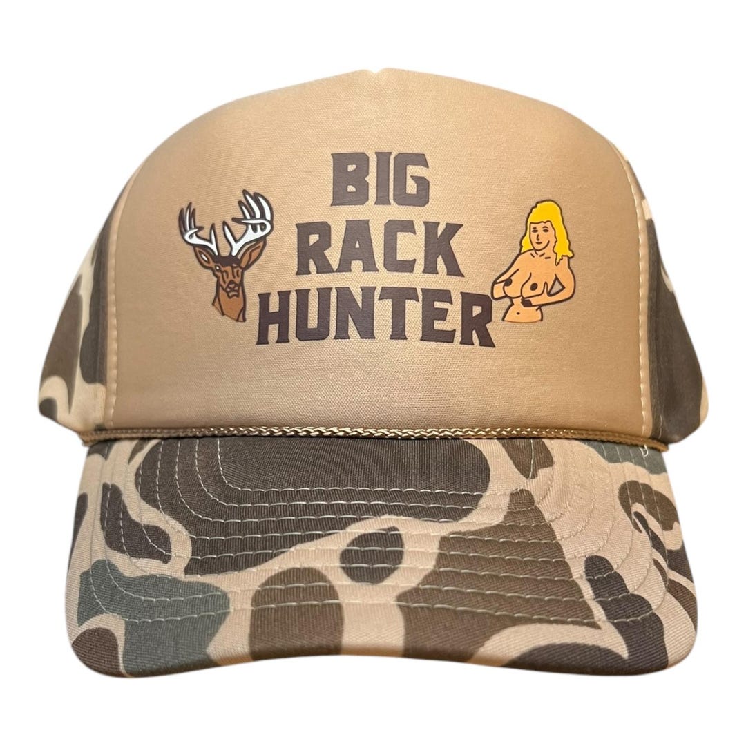 Vintage Camo Snapback Hat: Big Rack Hunter, Funny Mens - Etsy