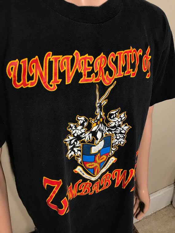 Vintage University of Zimbabwe t-shirt // college… - image 8