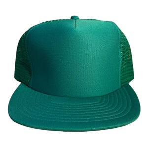 Vintage Green Trucker Hat - Madhatter Snapback Cap
