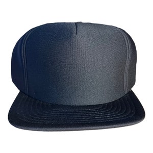 Vintage Navy Blue Foam Trucker Hat - Deadstock Snapback Cap