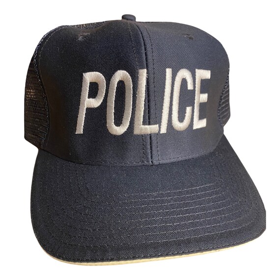 Vintage Police Trucker Hat // Navy Blue 