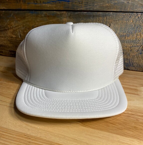 Vintage Blank Trucker Hat Vintage Snapback Hat White Etsy Vintage Blank Trucker Hat Vintage Snapback Hat White Etsy