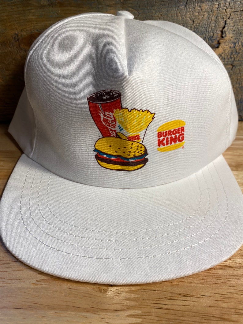 Vintage Burger King Whopper Hat // Made in the Usa // White - Etsy