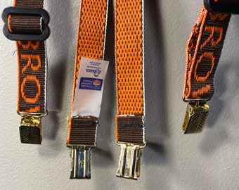 Vintage Cleveland Browns Suspenders: Youth Size, Deadstock NFL Apparel
