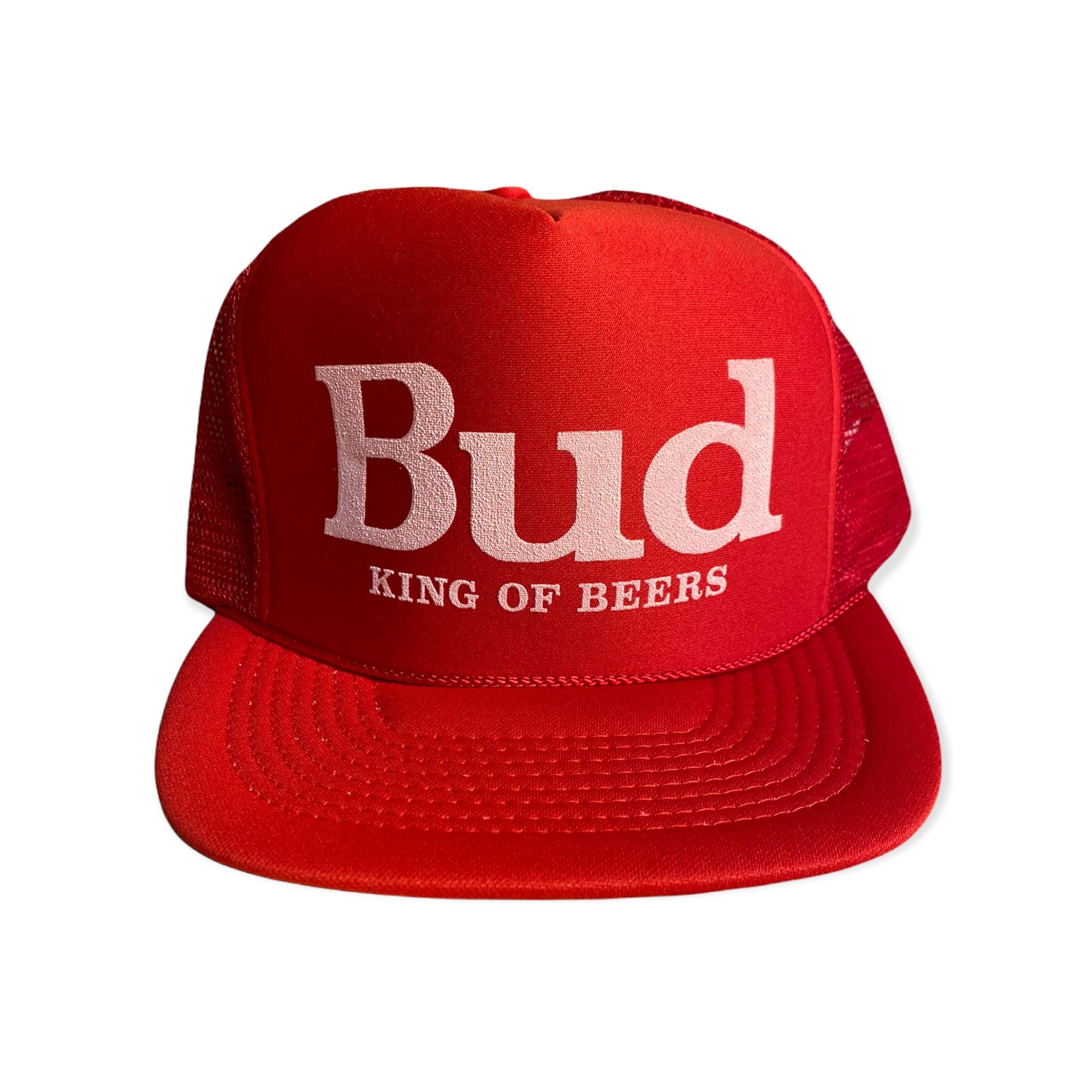 Vintage Budweiser Trucker Hat // New Old Stock Deadstock // Adult Size //  Red King of Beers Hat // Party Festival Rave // Nos Ds Cap // - Etsy