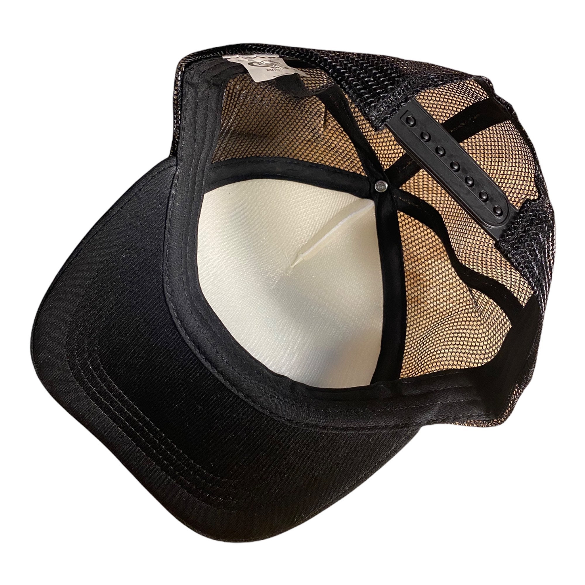 Chapeau Trucker Snapback Ajustable En Maille Azinger KA 55 Années 1980