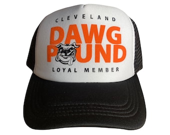 Cleveland Browns Dawg Pound Trucker Hat - Vintage Style Snapback Cap