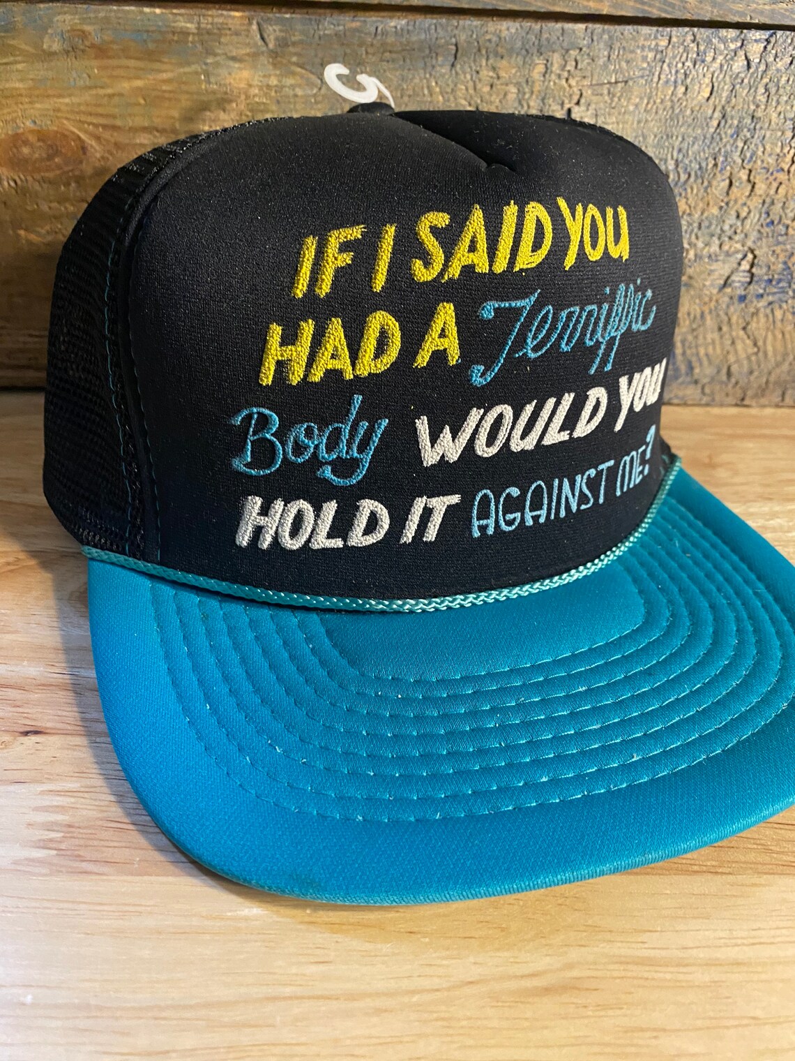 Vintage Funny trucker hat // mens pickup line // If i said you Etsy