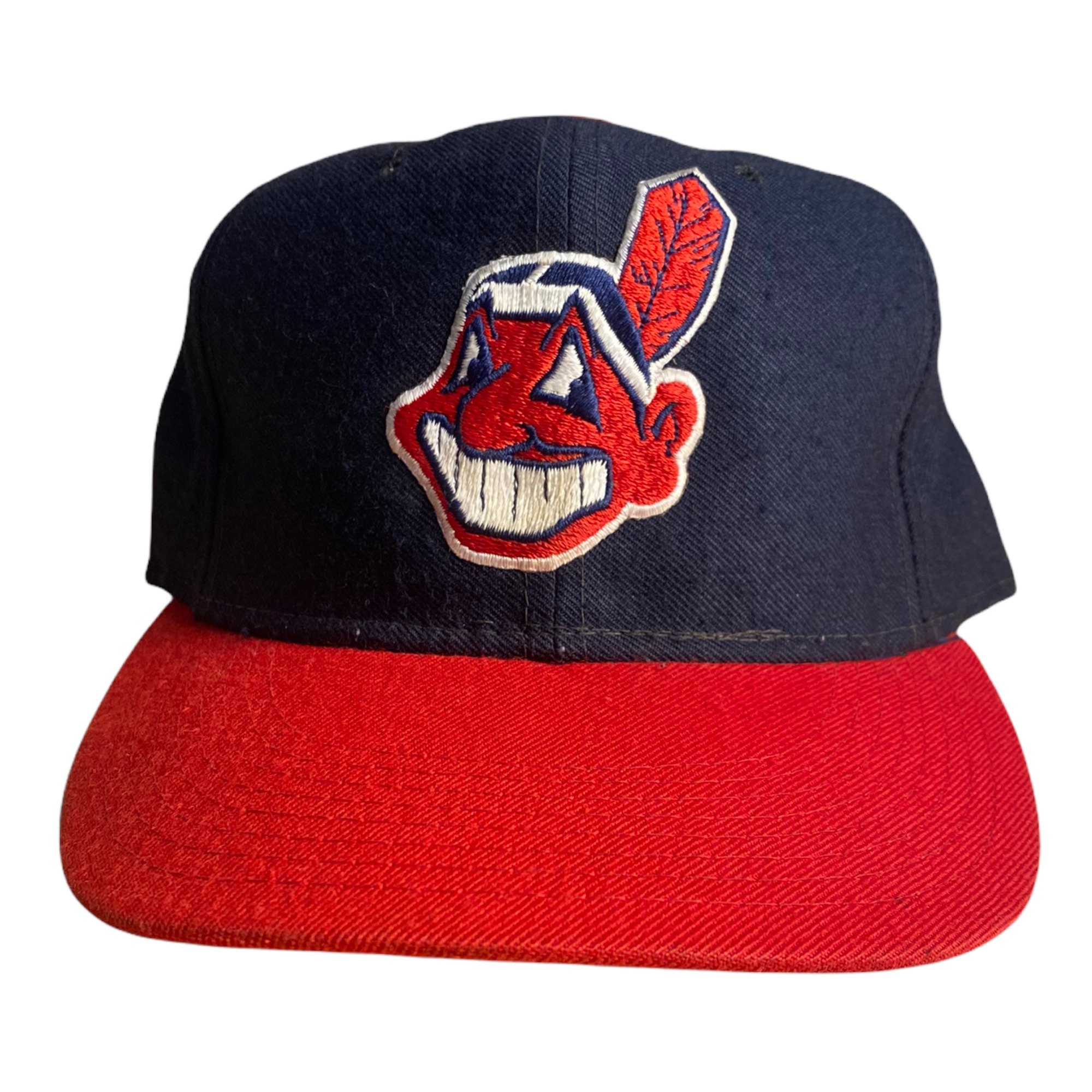 Vintage Cleveland Indians Hat // New Era Pro Model // Wool 