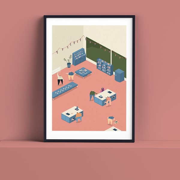 Great British Bake Off Tent - Imprimable A4 / A3 / A5 Art - Téléchargement numérique