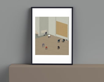 Stath Lets Flats, Michael and Eagle Lettings - A4 / A3 / A5 Art Print.