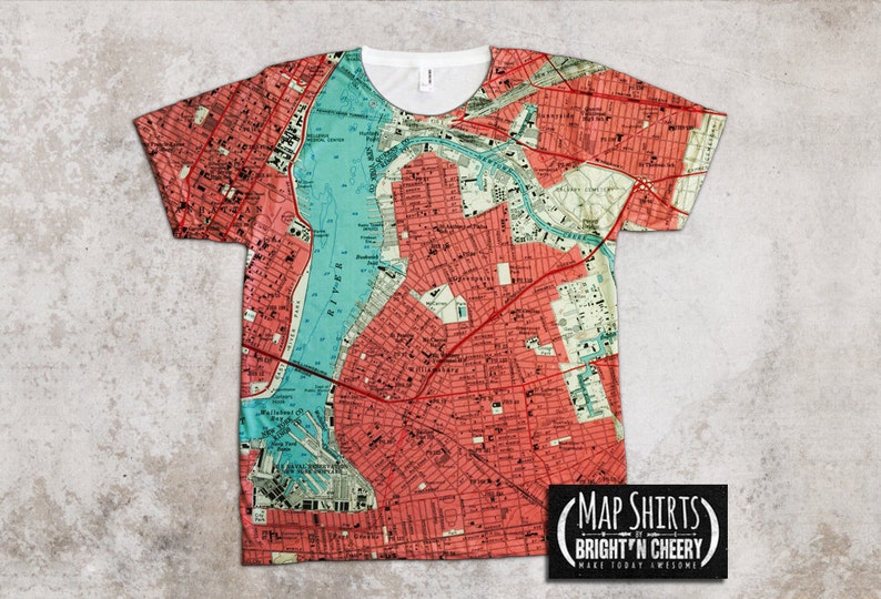 Brooklyn Williamsburg Neighborhood T Shirt Vintage New York Etsy