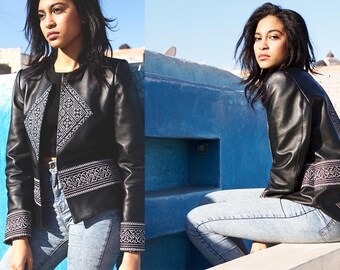 Leather jacket, leather jacket women, biker leather jacket, women jacket, women leather jacket, Jacket For womens, black leather coat