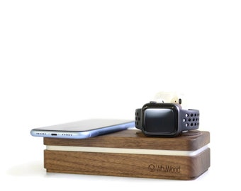 Dockit W3 - Wireless Charging Apple Dock for iPhone8- 15 Magsafe Apple Watch 1-9, AirPods and more -Every cable included father&#39;s day gift