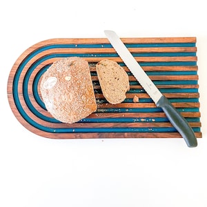 Epoxy Resin Bread Board: Swiss Made Wood Serving Tray